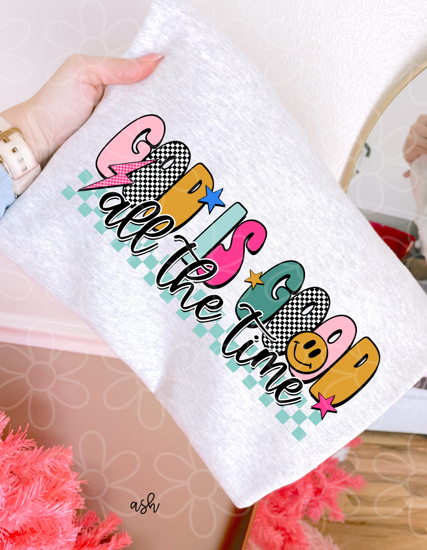 Retro God Is Good All the Time Tee