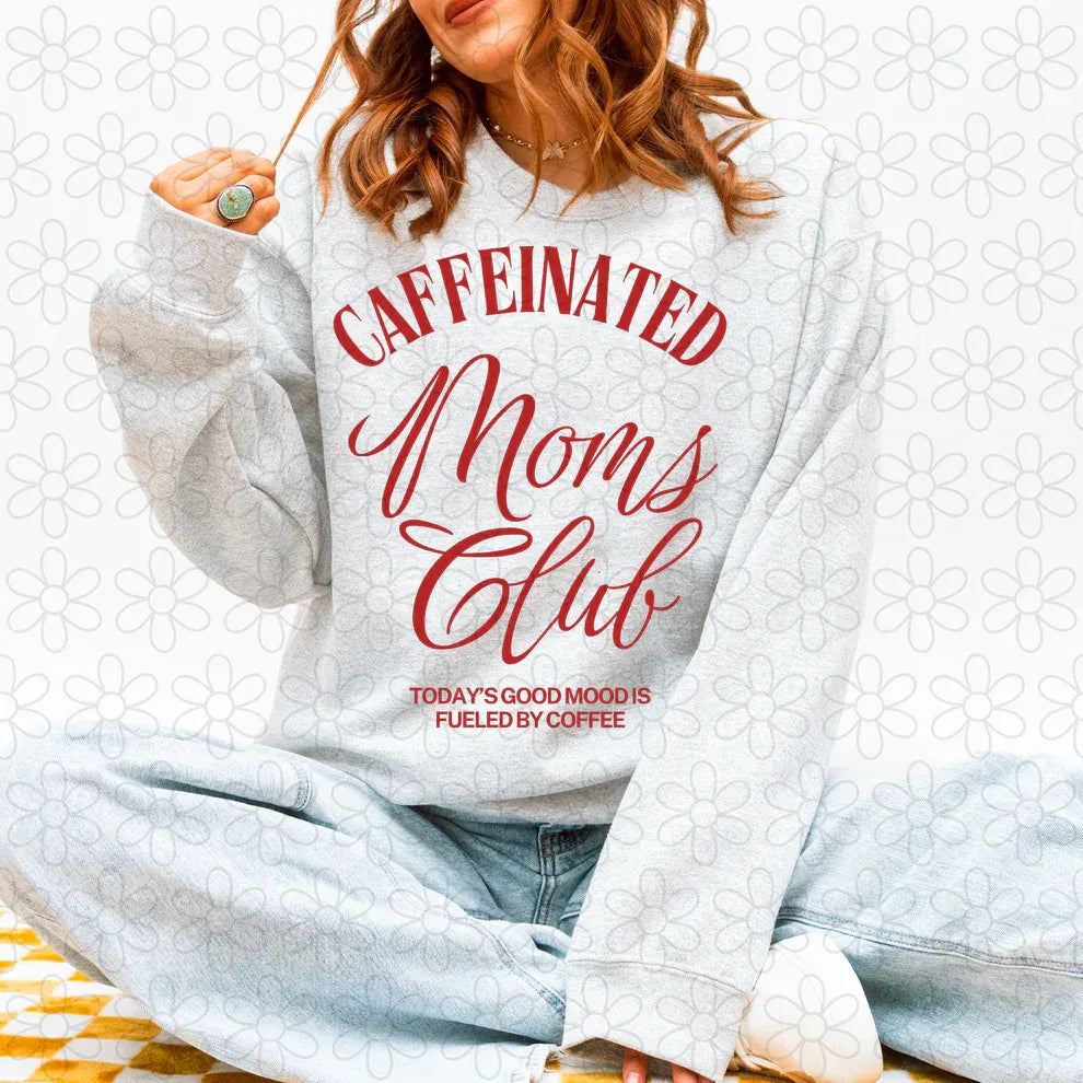 Caffeinated Moms Club Fueled By Coffee Tee - The Hippie Nest Boutique