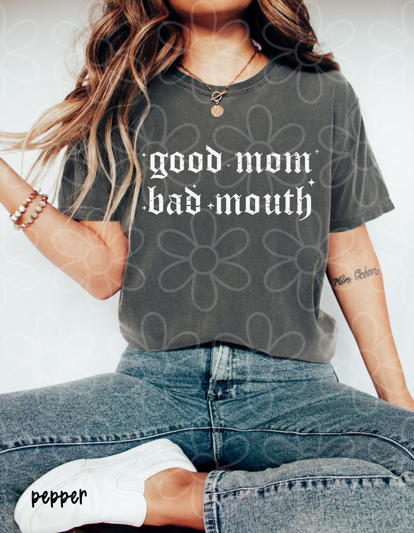 Good Mom Bad Mouth Tee