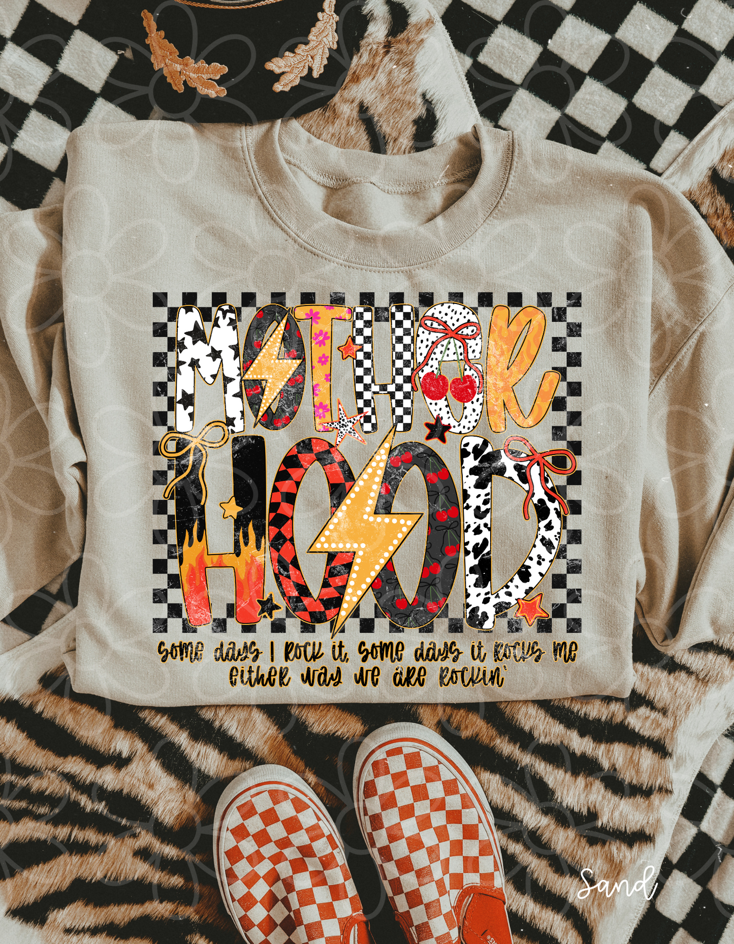 Motherhood We Are Rockin Tee