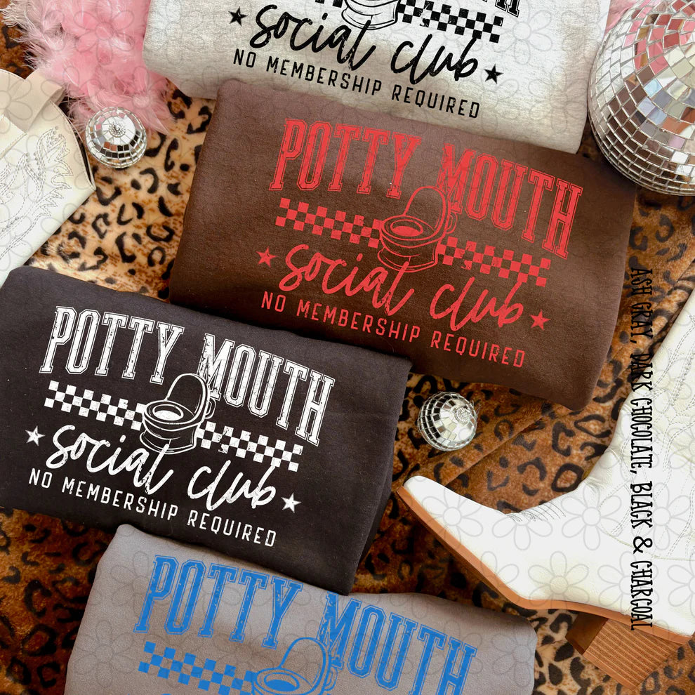 Potty Mouth Social Club Tee (Multiple Color Options)