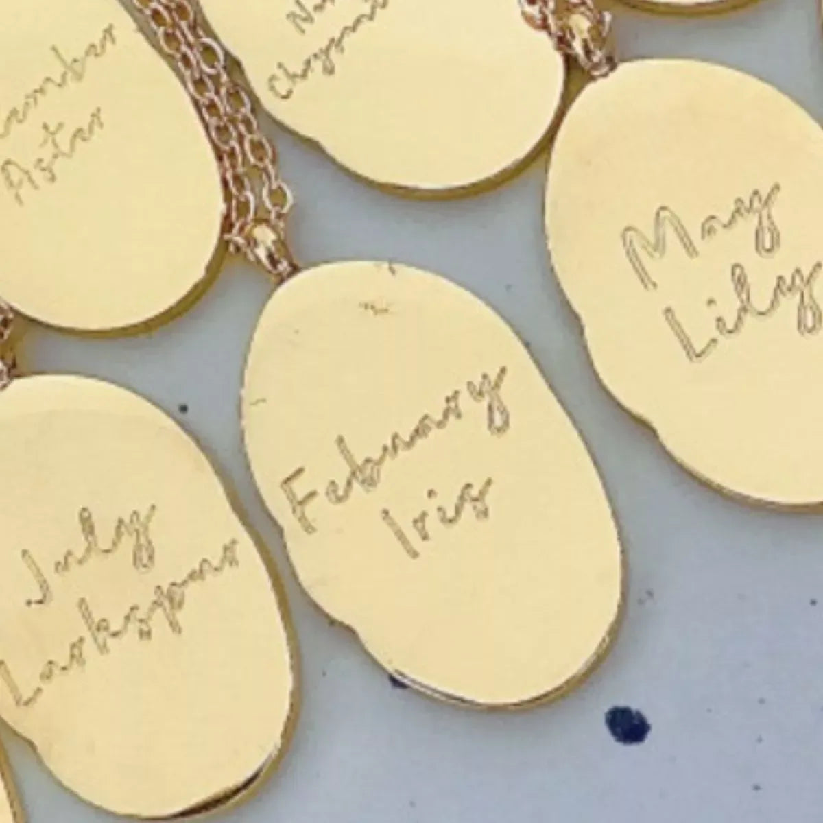 18K Gold-Plated Engraved Pendant Necklace - The Hippie Nest Boutique