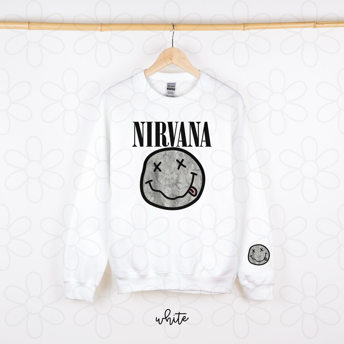 Nirvana Grey Smiley Tee