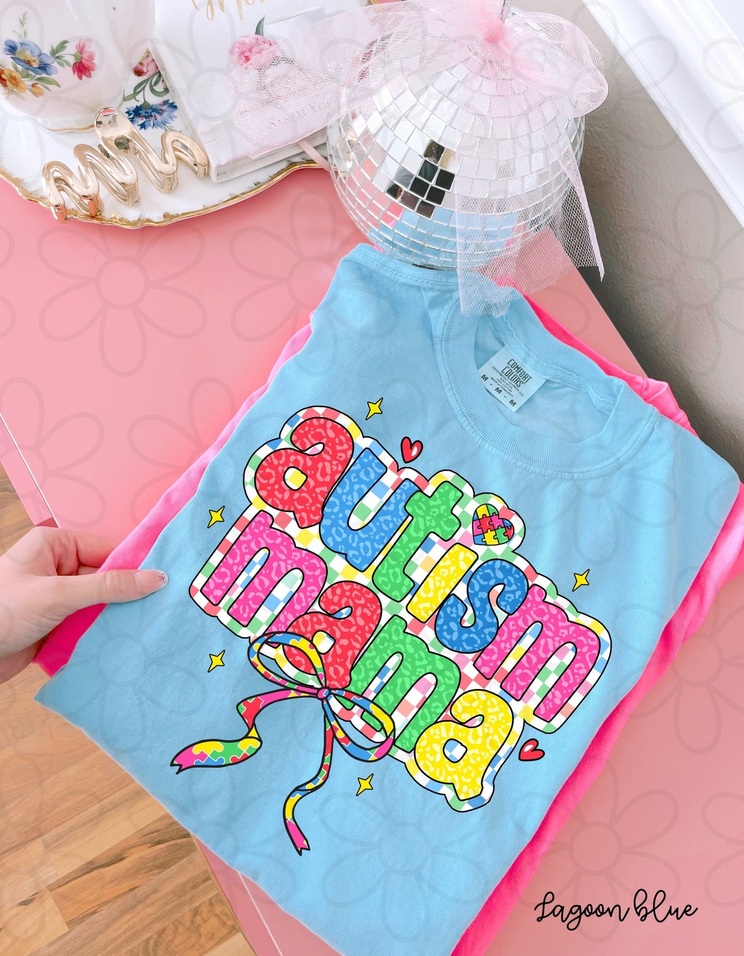 Leopard Autism Mama Tee